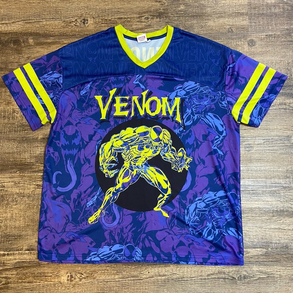 Marvel Venom Shirt XL Hype Graphic Jersey Style Comic Villain Core Streetwear